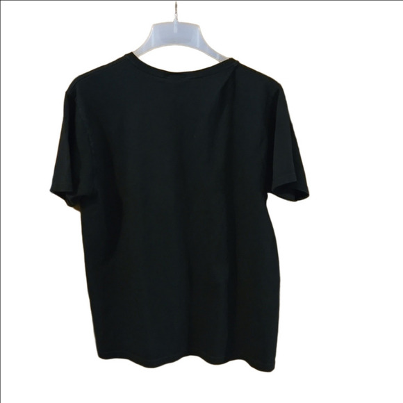 Top Stitch by Morning Sun Black Tee w/ Embroidered Cardinal Design Women Size L - Picture 3 of 10